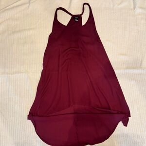 🌴 4/$20 Forever 21 Maroon Flowy Sleeveless Blouse
